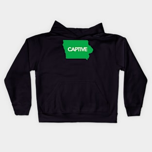 Iowa Captive Sticker Kids Hoodie